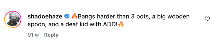 Fan comment about DnB Allstars Germany