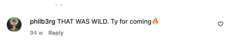 Fan comment about DnB Allstars Germany