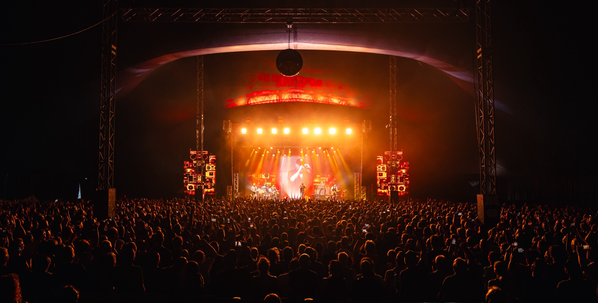 Crowd inside the Palastzelt tent at DnB Allstars Germany, Mannheim